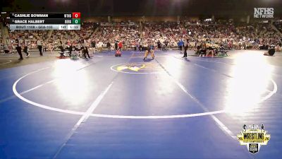 G5A-105 lbs Quarterfinal - Cashlie Bowman, WEATHERFORD (Girls) vs Grace Halbert, BERRYHILL (Girls)