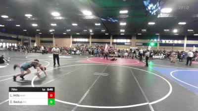 78 lbs Consi Of 8 #1 - Laedyn Mills, White River Hornets vs Connor Badua, Pa'i'ai Platoon