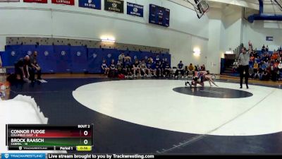 102 lbs Round 1 (4 Team) - Connor Fudge, Columbus East vs Brock Raasch, Carmel