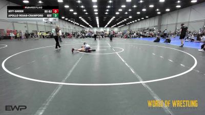 96 lbs Rr Rnd 2 - Jett Greer, OK Elite 12U Black vs Apollo Rojas-Crawford, Northern Colorado 12U