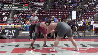 285 lbs Semifinal - Brody Rebuck, Shikellamy vs Bradyn McConneha, North Allegheny