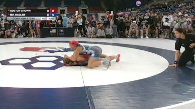 135 lbs Cons. Quarters - Auston Brown, Ohio vs Nia Hagler, Utah