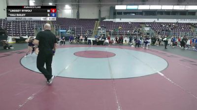 131 lbs Quarterfinal - Lindsey Rywolt, Bridgeport vs Kali Bailey, Elmira College