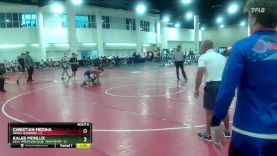 150 lbs Round 2 (6 Team) - Christian Medina, Venice Warriors vs Kaleb Monlux, S.E.O. Wrestling Club- Team White