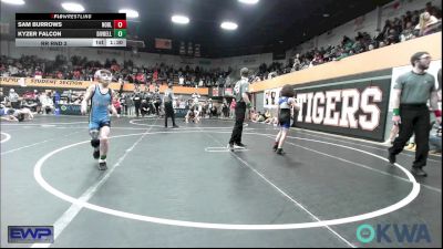 70 lbs Rr Rnd 2 - Sam Burrows, Noble Takedown Club vs Kyzer Falcon, Division Bell Wrestling