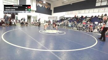 130 lbs 1st Place Match - Marci Cueva, Northview vs Savina La Grass, Hillcrest