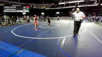 Girls 105 lbs Quarterfinal - Isabella Berger, Granger (Girls) vs Jhansi Sakelli, Sammamish (Girls)