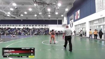 110 lbs Champ. Round 2 - Yaneli Puga, Orange Vista vs Caroline Collins, Carlsbad