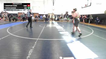 215 lbs Consi Of 8 #2 - Jonathan Kubie, Trumbull vs Justin Barker, Danbury