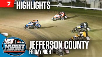Highlights | 2024 USAC Midgets Friday at Jefferson County Speedway