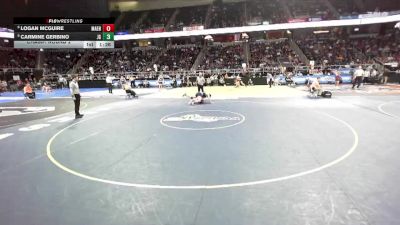 II-215 lbs Champ. Round 2 - Logan Mcguire, Maine Endwell vs Carmine Gerbino, John Glenn