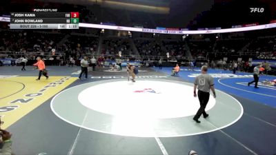 I-190 lbs Champ. Round 2 - John Rowland, North Babylon vs Josh Kama, Farmingdale