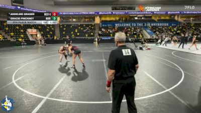 170 lbs 5th Place Match - Addeline Graser, Omaha Westside Girls vs Gracie Pinckney, Mount Vernon