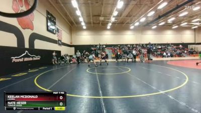 215 lbs Quarterfinal - Nate Heser, Tongue River vs Keelan McDonald, Laurel
