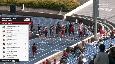 Men's 100m, Finals 1