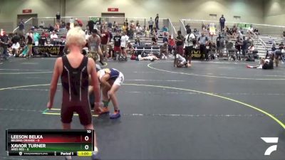 52 lbs Finals (8 Team) - Leeson Belka, Belding Orange vs Xavior Turner, Ares Red