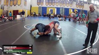 220 lbs Round 3 (8 Team) - Teagan Nelson, Team Barracuda vs Eann Mesa, Team Osceola Wrestling Club