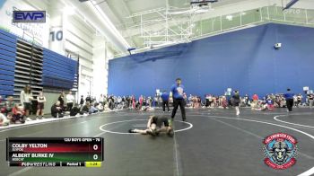 76 lbs Cons. Round 2 - Colby Yelton, SlyFox vs Albert Burke Iv, Bobcat