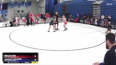 80 lbs Round 1 (6 Team) - BryLee Irsik, Nebraska Red Girls vs Hannah Schuster, Team Missouri Girls