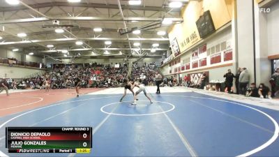 126 lbs Champ. Round 3 - Dionicio DePaolo, Casteel High School vs Julio Gonzales, Mohave