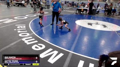 45 lbs Final - Hattie Young, Rogue Wrestling Club vs Ava Martin, Mid Valley Wrestling Club