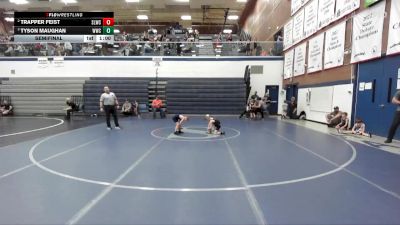 49 lbs Semifinal - Tyson Maughan, Warhawk Wrestling Club vs Trapper Feist, Sandpoint Legacy Wrestling Club