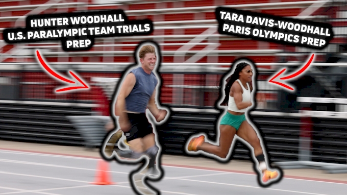 Tara Davis-woodhall, Hunter Woodhall Train For Paris, Us Paralympic 