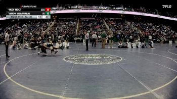 1A 126 lbs 3rd Place Match - Amon Villarreal, Polk County High School vs Ikey Holt, South Stanly High School
