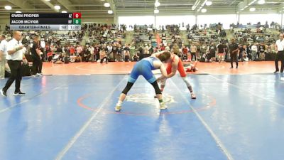 145 lbs Quarterfinal - Owen Proper, AZ vs Jacob McVige, NY