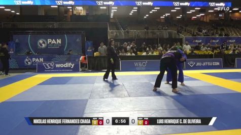 Nikolas Henrique Fernandes Chaga vs Luis Henrique C. De Oliveira 2026 Pan Jiu Jitsu IBJJF Championship
