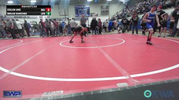 70 lbs Round Of 16 - Collin Ake, Wolfpak Wrestling vs Reilas Sanchez, Locust Grove Youth Wrestling