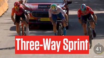 Victor Campenaerts, Matteo Vercher, Michal Kwiatkowski In Tour de France Stage 18 Sprint Finish