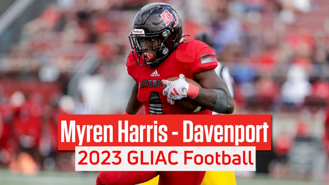Myren Harris Davenport Football Highlights | 2023 GLIAC