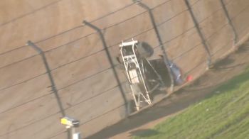 Hunter Schuerenberg Gets Into The Wall And Upside Down At Eldora Speedway