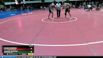 165 lbs Quarterfinal - Caleb Schmeck, Bull Island Grappling vs Parker Bitgood, Bruin Brawlers