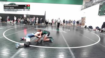 115 lbs Cons. Round 2 - Genevieve Dykstra, Edwardsville WC vs A`shay White, Team Central Wrestling Club