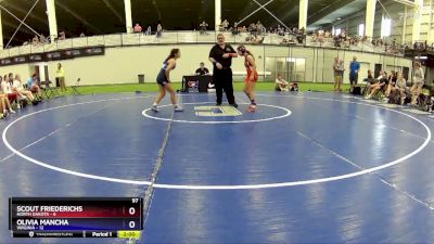 97 lbs Round 5 (6 Team) - Scout Friederichs, North Dakota vs Olivia Mancha, Virginia