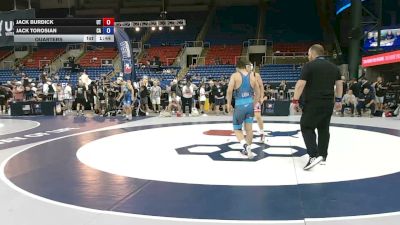157 lbs Quarters - Jack Burdick, Utah vs Jack Torosian, California