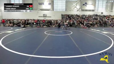 94 lbs 3rd Place Match - Conner Howard, Falconer Youth Wrestling vs Owen Kinley, Columbia Youth Wrestling Club