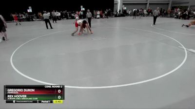 215 lbs Cons. Round 2 - Rex Hoover, Auburn Area Wrestling Club vs Gregorio Duron, Minnesota