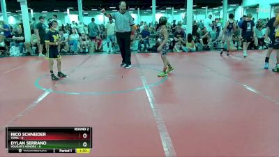 72 lbs Round 2 (4 Team) - Dylan Serrano, Vougar`s Honors vs Nico Schneider, TDWC