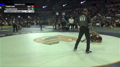 126 lbs Semifinal - Paris Ruiz, Buchanan (CS) vs Slater Hicks, Valencia/Valencia (SS)