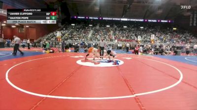 2A-132 lbs 3rd Place Match - Zavier Clifford, Big Piney vs Daxton Pope, Cokeville