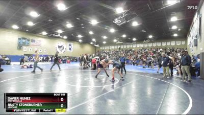 157 lbs Cons. Round 2 - Xavier Nunez, Farmersville vs Rusty Stoneburner, Lemoore