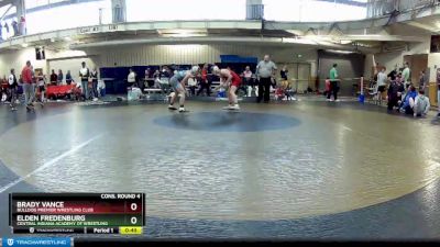 130 lbs Cons. Round 4 - Brady Vance, Bulldog Premier Wrestling Club vs Elden Fredenburg, Central Indiana Academy Of Wrestling