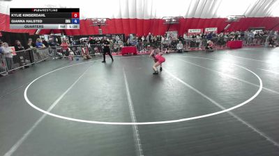 110 lbs Quarters - Kylie Kinserdahl vs Gianna Halsted, Sebolt Wrestling Academy
