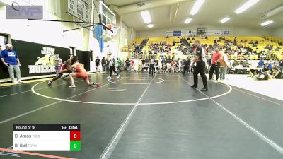 140-A lbs Round Of 16 - David Amos, Tulsa Union vs Brendan Bell, Fort Gibson Youth Wrestling