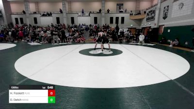 138 lbs Consi Of 16 #2 - Hayden Foskett, Plymouth South vs Dylan Detch, Mansfield