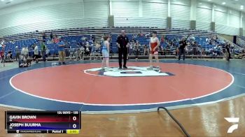 135 lbs Round 3 - Gavin Brown, IN vs Joseph Buurma, MI