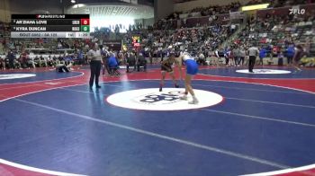 6A 125 lbs Cons. Round 1 - Kyra Duncan, Rogers vs Ar`ziaha Love, Little Rock Central High School